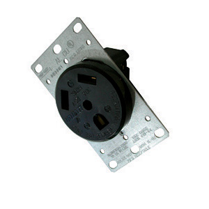 Black 30 amp Receptacle