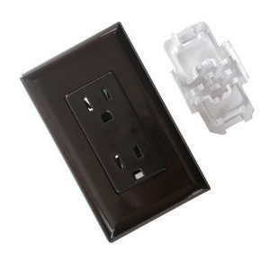 Brown Self-Contained Receptacle