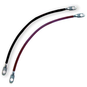 Black 40" Lug Connectors 4 AWG Battery/Starter Cable, Bulk