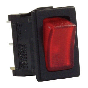 Red/Black 12 Volt On/Off Switch, 1/pk