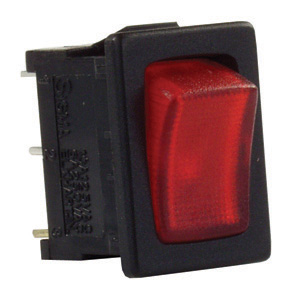 Red/Black 12 Volt On/Off Switch, 5/pk