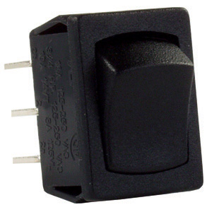 Black DPDT 12 Volt Mini On/Off Switch, 5/pk