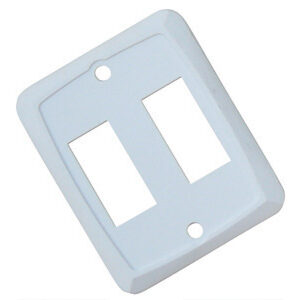 White Double Switch Plate