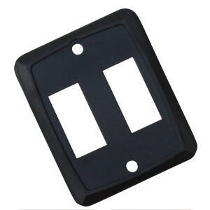 Black Double Switch Plate