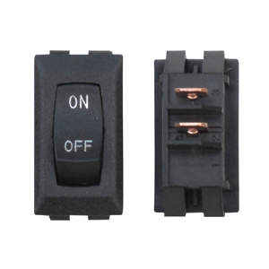 Black/Silver On/Off Labeled 12V Switch