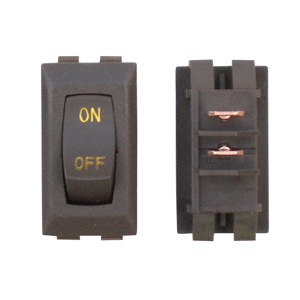 Brown/Gold On/Off 12V Switch