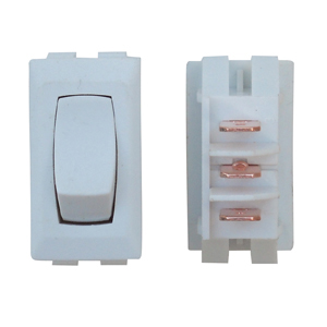White On/On 12 Volt Switch