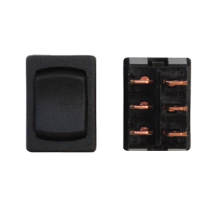 Black Mom On/Off DPDT Mini 12 Volt Switch