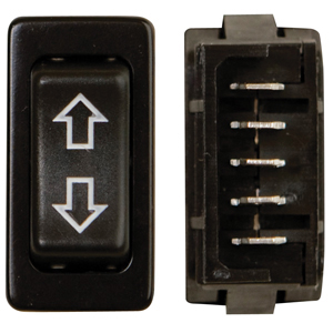 Black In-Line 5-Pin Slide Out Switch