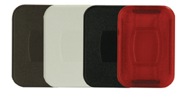 Red Snap-In Blank Switchplate Cover, 5/pk
