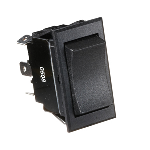 Black 6-Terminal 20A Rocker Switch