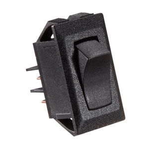 Black SPST On/Off 10A Rocker Switch