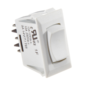 White Mom On/Off 10A Rocker Switch