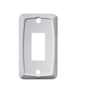 White Single Switch Mounting Plates
