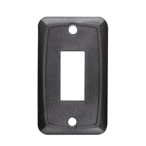 Black Single Switch Mounting Plates