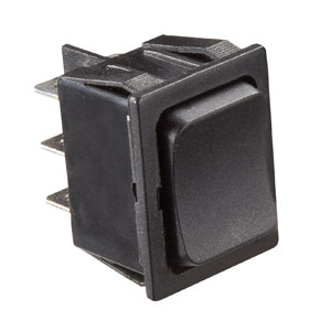 Black SPST 10A On/Off Rocker Switch