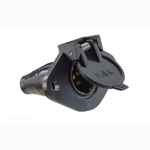 6-Round Trailer Connector Socket, Pkg