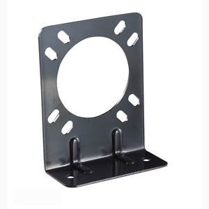 Black 7-Way Trailer Connector Bracket, Pkg