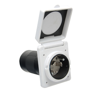 White 50 Amp Park Power Inlet