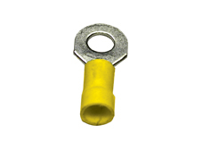 25/pk Yellow 12-10 Ga 1/4" Vinyl Insulated Ring