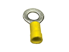 25/pk Yellow 12-10 Ga 5/16" Vinyl Insulated Ring