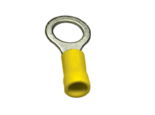 25/pk Yellow 12-10 Ga 3/8" Vinyl Insulated Ring