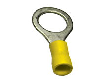25/pk Yellow 12-10 Ga 1/2" Vinyl Insulated Ring