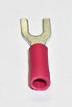25/pk Red #6 Vinyl Spade Terminal