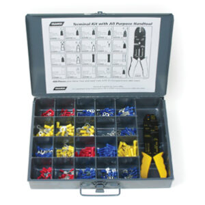 100/pk Red 22-18 Ga Vinyl Butt Connector