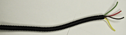 100' Black 1/4" Split Loom
