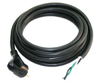 Black 30 ft 30 amp Non-Detachable Cordset Park Power