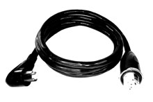 Black 30 ft 50 amp 125/250 Volt Cordset Park Power