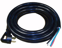 Black 30 ft 50 amp 125/250 Volt Cordset Park Power