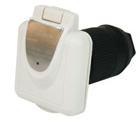 Non-Metallic Square 50 amp 125/250V Power Inlet