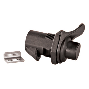 Black 1" Non-Locking Push Button Compartment Lock