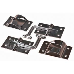 Zinc Finish Metal 45 deg T-Style Entry Door Holder