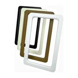 White Interior Entrance Door Window Frame