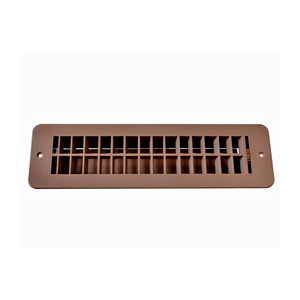 Tan 2-1/2" x 10" Floor Register w/ Damper
