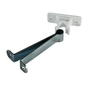 Metal 3" Straight C-Clip Style Entry Door Holder w/ Plastic Socket
