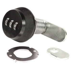 Black 1-1/8" Combination Compartment Lock