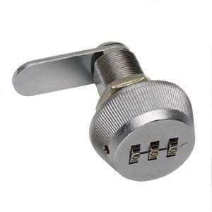 Chrome 1-3/8" Combination Compartment Lock