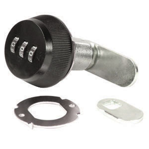 Black 5/8" Combination Compartment Lock