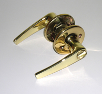 Brass Lever Style Privacy Lock
