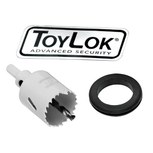 Retractable Cable Lock Adapter Toolbox Mount