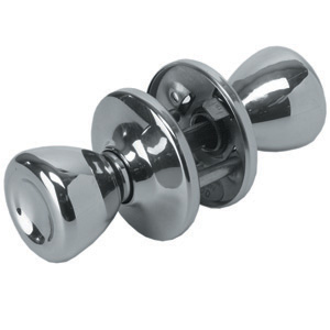 C-2 Polished Brass Passage Lock Set