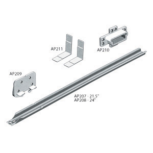 Grace Drawer Center Guide Repair Kit w/ 24" Metal Rail