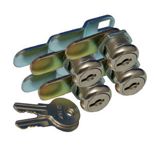 5/8" Std Key Compartment Lock, 4/pk