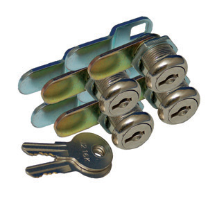 7/8" Std Key Compartment Lock, 4/pk