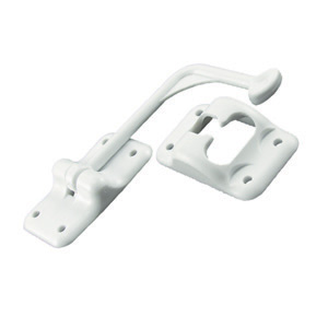 White Plastic 90 deg T-Style Entry Door Holder