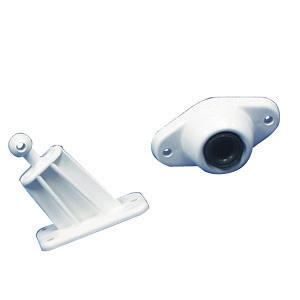 Black Plastic Short Angled Plunger Entry Door Holder